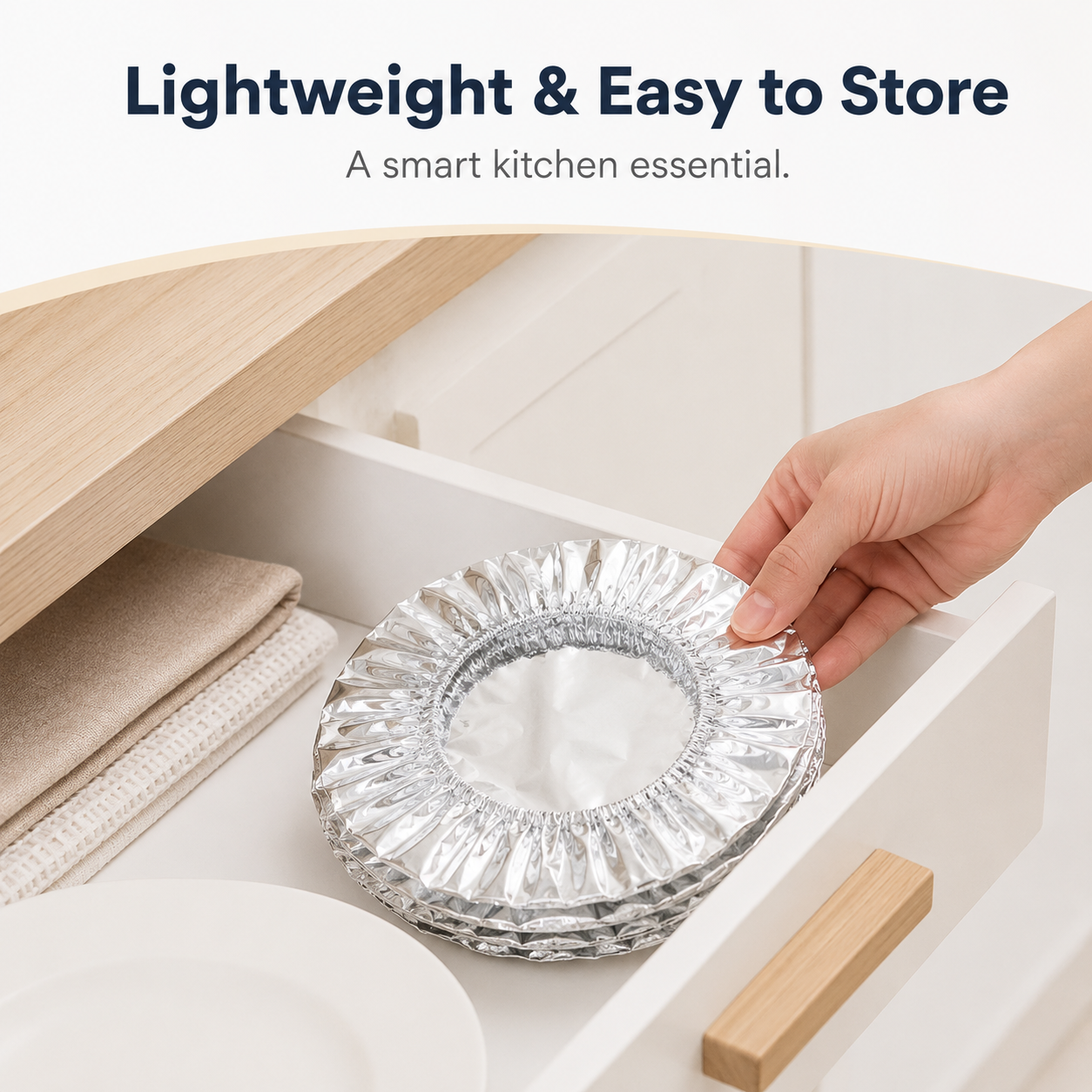🔥 Healrize® Collapsible Aluminum Foil Food Cover | Keep Meals Warm, Fresh & Protected from Fruit Flies 🍲⏱️1