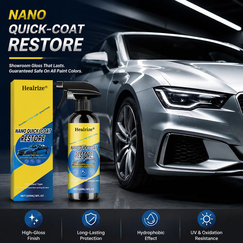 🔥 Healrize® 3-in-1 Nano Quick Coat Restore Spray | Waterless Car Wash, Paint Shine & Light Scratch Care🚗🚗1