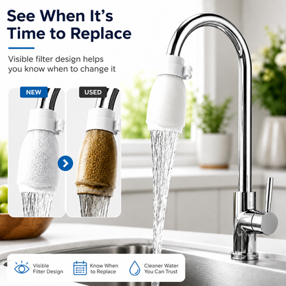 💧Healrize® Faucet Filter Cotton Bags | 100 PCS Universal Splash-Proof Faucet Filters for Visible Rust, Sediment & Scale Filtration🌟1