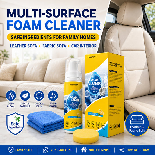 🔥 Healrize® 4-in-1 Multi-Enzyme Foam Cleaner | Deep Cleaning Foam for Car Interior, Sofa, Kitchen & Bathroom✨✨1