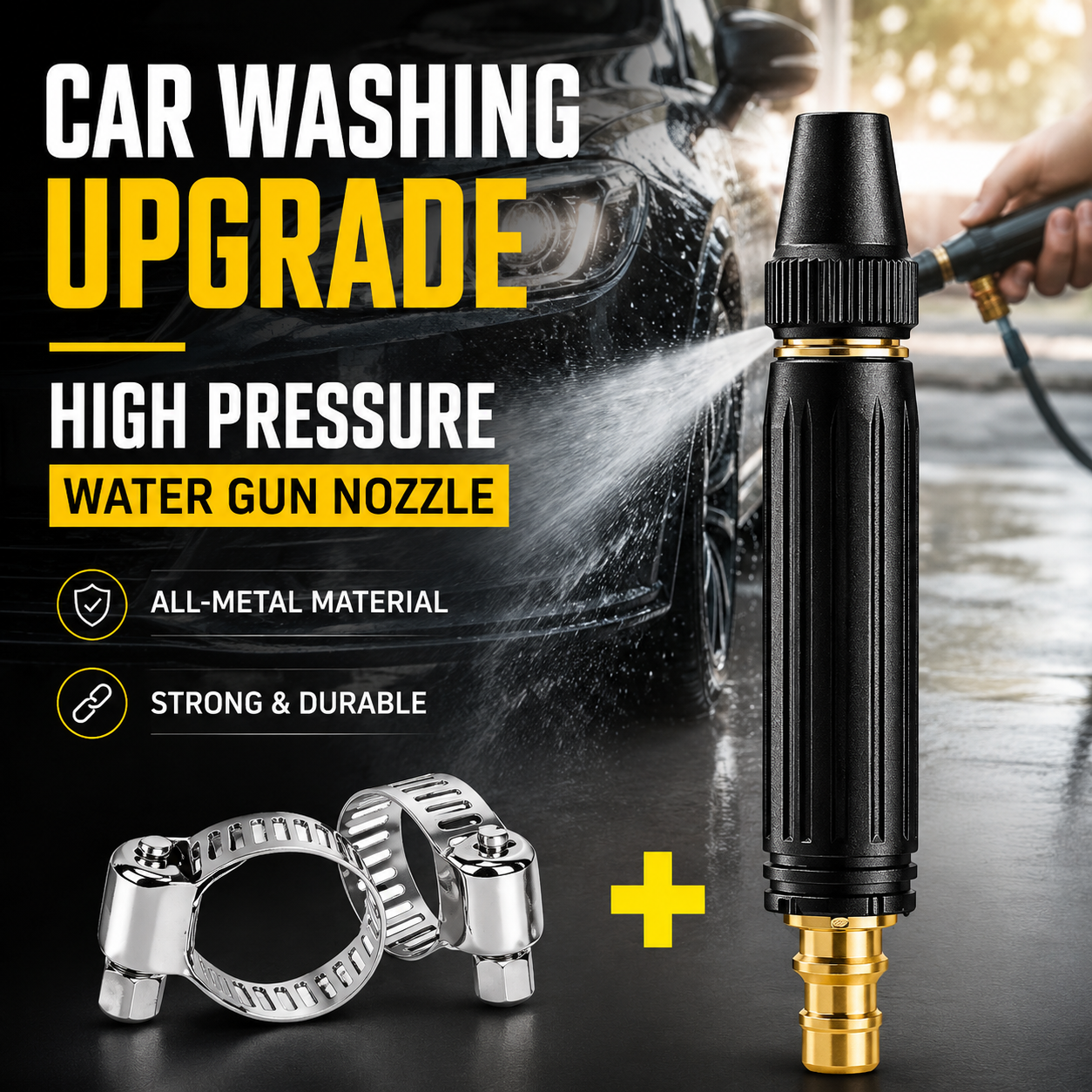 🚗LAST DAY 50% OFF TIMNAMY®Powerful High-Pressure Home Car Wash & Garden Sprayer✨✨3