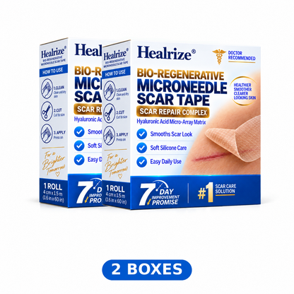 😍Healrize® Bio-Regenerative Microneedle Scar Tape | Helps Flatten, Soften & Smooth Raised Scars | 1.5m Roll