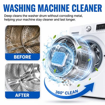 🔥TIMNAMY® Washing Machine Cleaner Tablets | Deep Drum Cleaning, Odor Removal & Residue Decontamination🎁🎁1