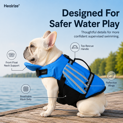 🐶Healrize® Dog Life Jacket – Adorable Wings, Buoyancy Support & Reflective Safety🌊