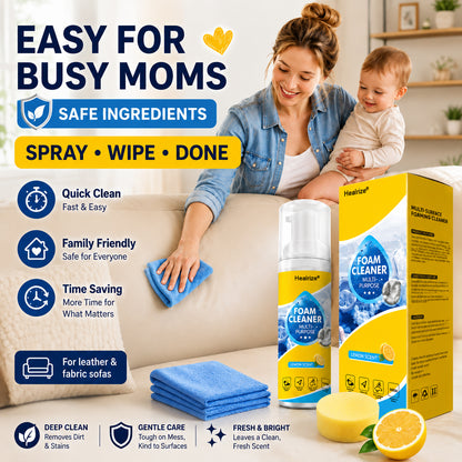 🔥 Healrize® 4-in-1 Multi-Enzyme Foam Cleaner | Deep Cleaning Foam for Car Interior, Sofa, Kitchen & Bathroom✨✨3