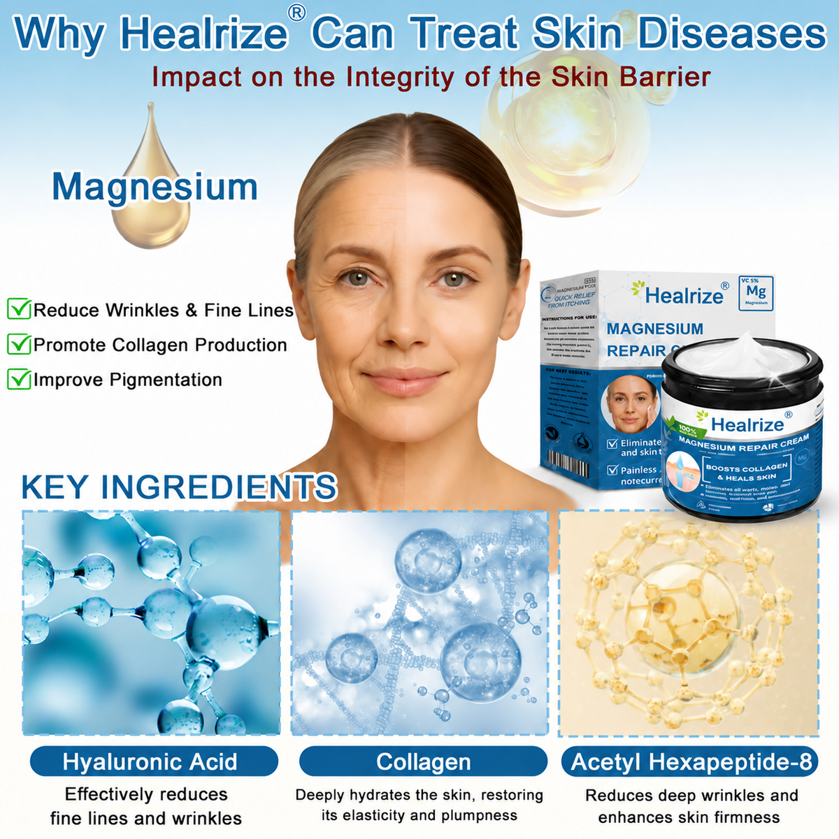 ✨ Official Store | Healrize® Magnesium Firming Body Cream – Deep Hydration for Smoother, Firmer-Looking Skin💝
