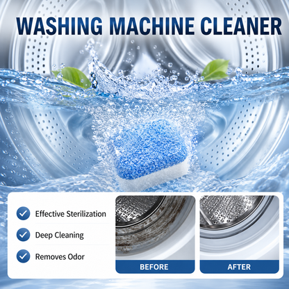 🔥TIMNAMY® Washing Machine Cleaner Tablets | Deep Drum Cleaning, Odor Removal & Residue Decontamination🎁🎁1