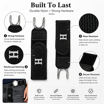 ✨Healrize® No-Buckle Elastic Comfort Belt | Invisible Stretch Velcro Belt for Jeans, Pants & Travel👖1