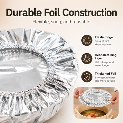 🔥 Healrize® Collapsible Aluminum Foil Food Cover | Keep Meals Warm, Fresh & Protected from Fruit Flies 🍲⏱️1