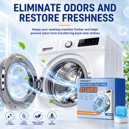 🔥TIMNAMY® Washing Machine Cleaner Tablets | Deep Drum Cleaning, Odor Removal & Residue Decontamination🎁🎁1