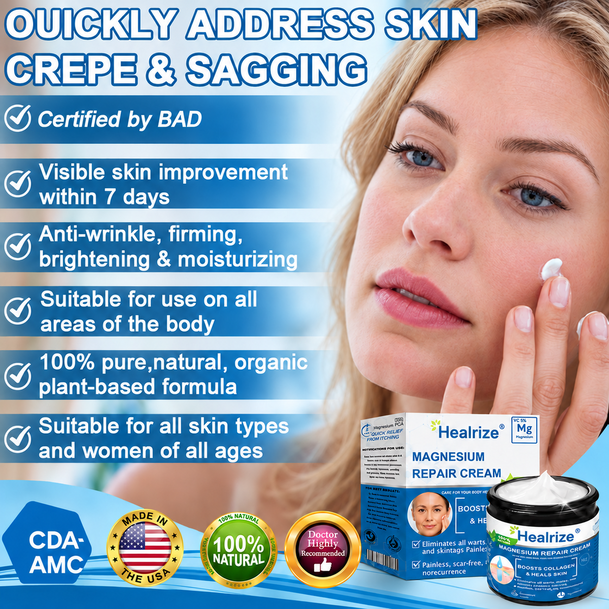 ✨ Official Store | Healrize® Magnesium Firming Body Cream – Deep Hydration for Smoother, Firmer-Looking Skin💝