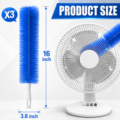 ⚡ 49% OFF Today 🔥 Healrize® Bendable Microfiber Fan & Vent Cleaner | 3-Pack Reusable Flexible Dust Remover Brush for Home, Car, Blinds & Hard-to-Reach Corners🧹1