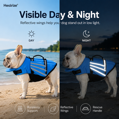 🐶Healrize® Dog Life Jacket – Adorable Wings, Buoyancy Support & Reflective Safety🌊
