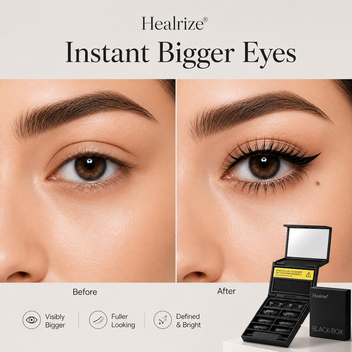 💖Healrize® 3-in-1 Instant Eye Makeup Stamp |  Fuller Lower Lashes • Clean Winged Liner • 💋 Cute Beauty Mark