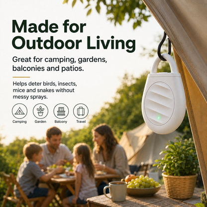 🐦Healrize® No more trouble from birds, beasts and locusts！Portable Ultrasonic Bird Repellent Keychain