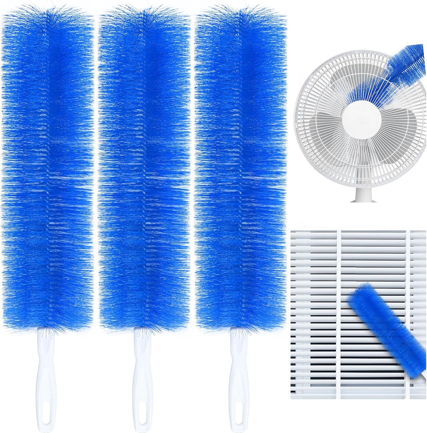 ⚡ 49% OFF Today 🔥 Healrize® Bendable Microfiber Fan & Vent Cleaner | 3-Pack Reusable Flexible Dust Remover Brush for Home, Car, Blinds & Hard-to-Reach Corners🧹1