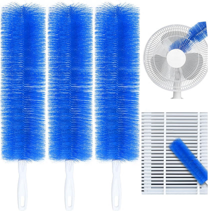 ⚡ 49% OFF Today 🔥 Healrize® Bendable Microfiber Fan & Vent Cleaner | 3-Pack Reusable Flexible Dust Remover Brush for Home, Car, Blinds & Hard-to-Reach Corners🧹1