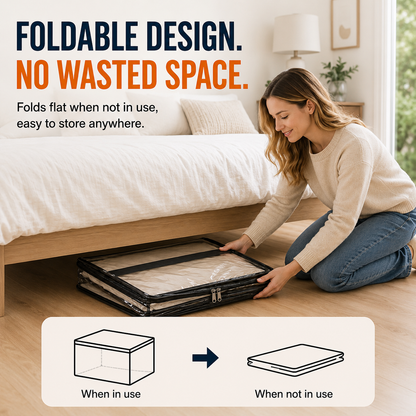 💥LAST DAY SALE 50%OFF💥TIMNAMY® Clear Stackable Storage Bags See Everything🏠 Store More Organize Faster📦📦1