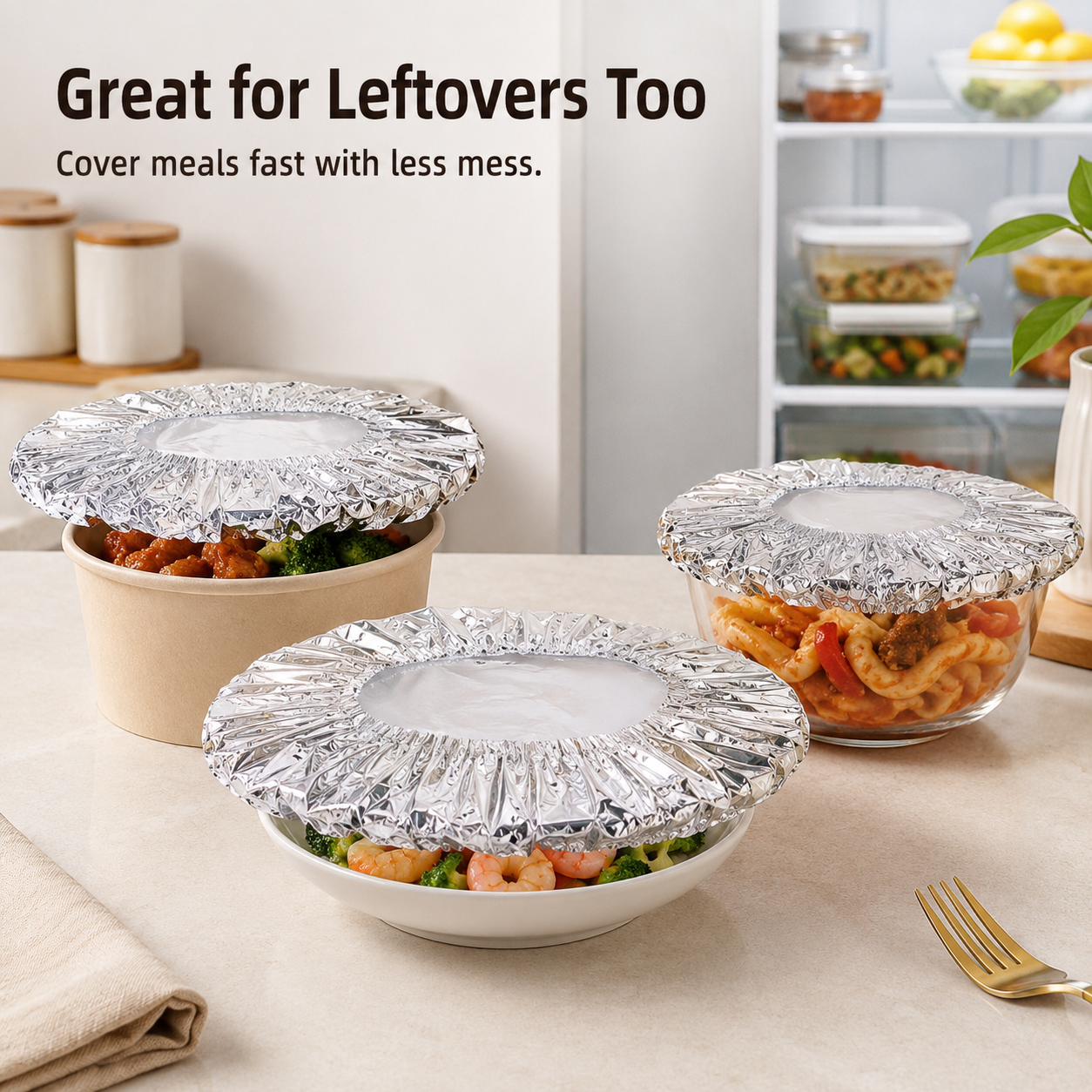 🔥 Healrize® Collapsible Aluminum Foil Food Cover | Keep Meals Warm, Fresh & Protected from Fruit Flies 🍲⏱️1