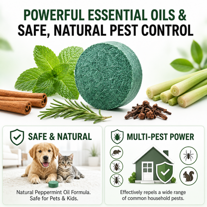 💥LAST DAY SALE 50%OFF💥🟢 TIMNAMY® Natural Peppermint Rodent Repellent Pouches – 12 Pack