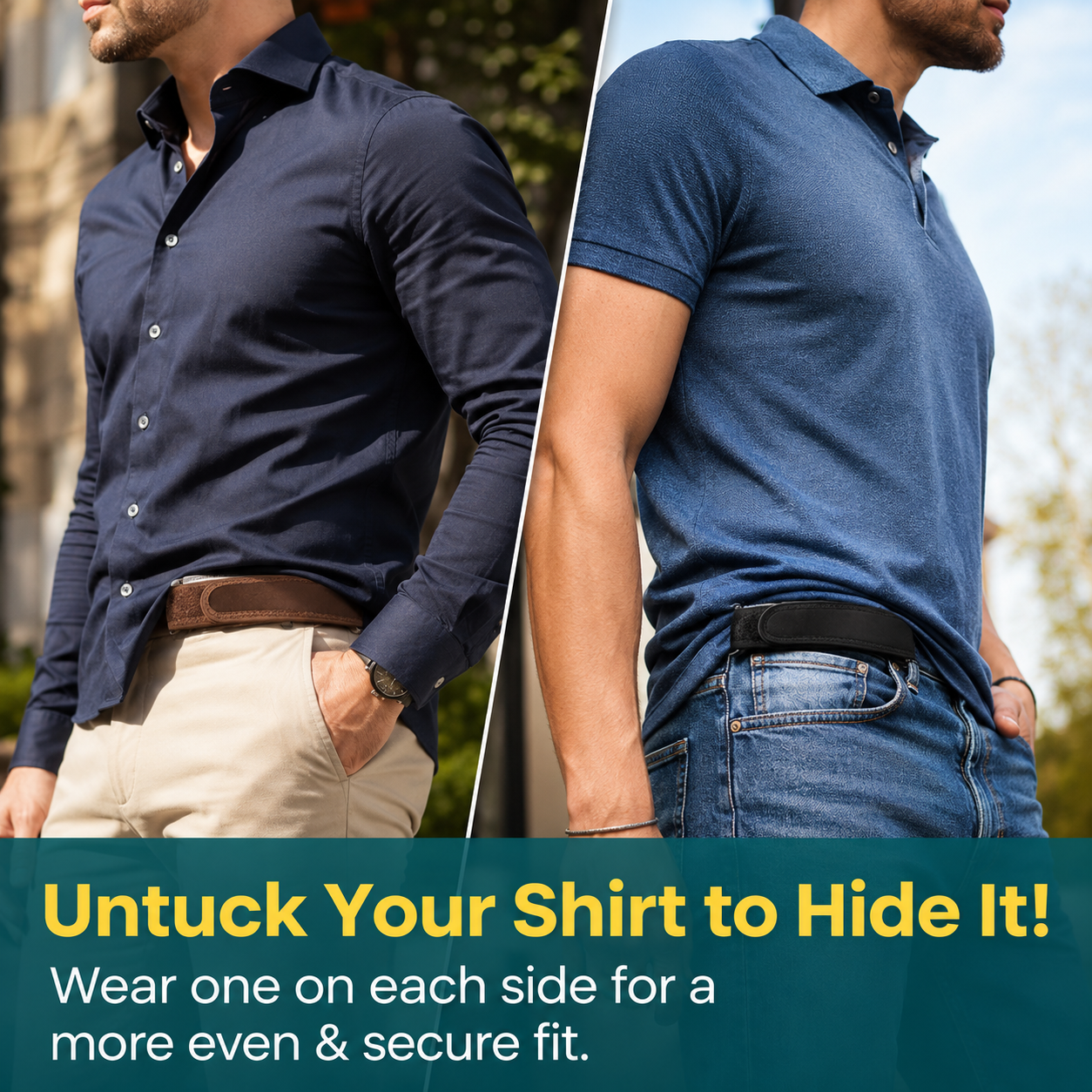 ✨Healrize® No-Buckle Elastic Comfort Belt | Invisible Stretch Velcro Belt for Jeans, Pants & Travel👖1