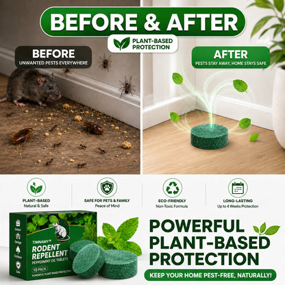 💥LAST DAY SALE 50%OFF💥🟢 TIMNAMY® Natural Peppermint Rodent Repellent Pouches – 12 Pack