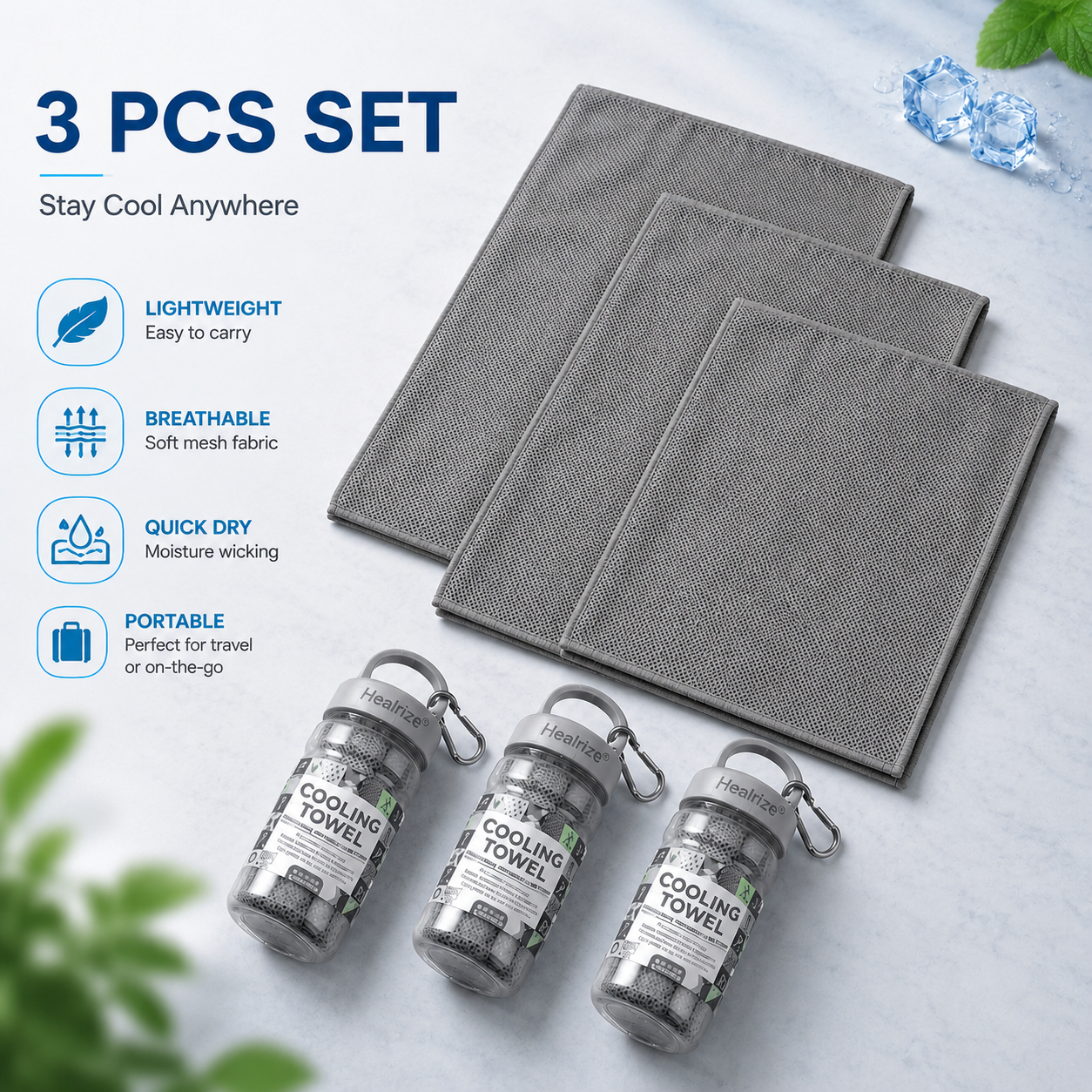 💦Summer Hot Sale -⚡50K+ SOLD!❄️Healrize® Cold Sweat Towel You Can Use Anywhere, Anytime! Reusable Soft Absorbent Cooling Portable