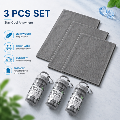 💦Summer Hot Sale -⚡50K+ SOLD!❄️Healrize® Cold Sweat Towel You Can Use Anywhere, Anytime! Reusable Soft Absorbent Cooling Portable