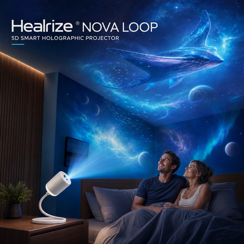 🌌Healrize® HD Smart 5D Galaxy & Ocean Ambient Projector — Intelligent Room Mapping & Infinite Dynamic Scenes🔥