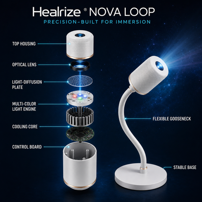 🌌Healrize® HD Smart 5D Galaxy & Ocean Ambient Projector — Intelligent Room Mapping & Infinite Dynamic Scenes🔥