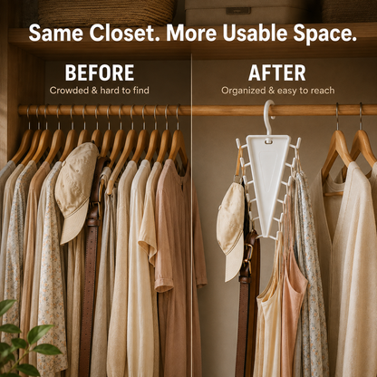 👚 Healrize® 12-Hook Closet Organizer – 🔥 Reinforced Pro Upgrade for More Storage & Stability