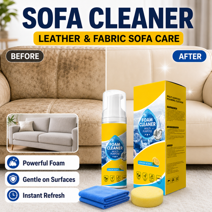 🔥 TIMNAMY® 4-in-1 Multi-Enzyme Foam Cleaner | Deep Cleaning Foam for Car Interior, Sofa, Kitchen & Bathroom