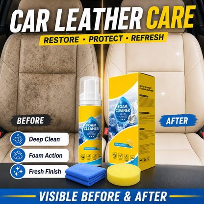 🔥 TIMNAMY® 4-in-1 Multi-Enzyme Foam Cleaner | Deep Cleaning Foam for Car Interior, Sofa, Kitchen & Bathroom