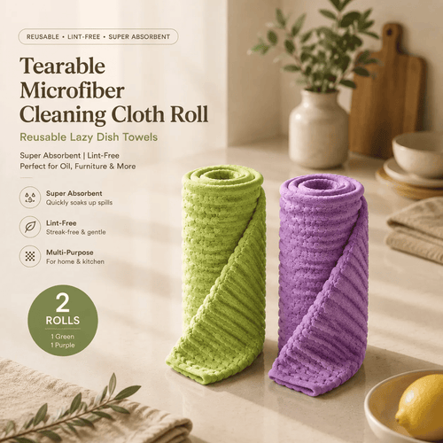 ⏳ Last Day 50% OFF - 🧽 20PCS Reusable Tearable Antibacterial Cleaning Cloths