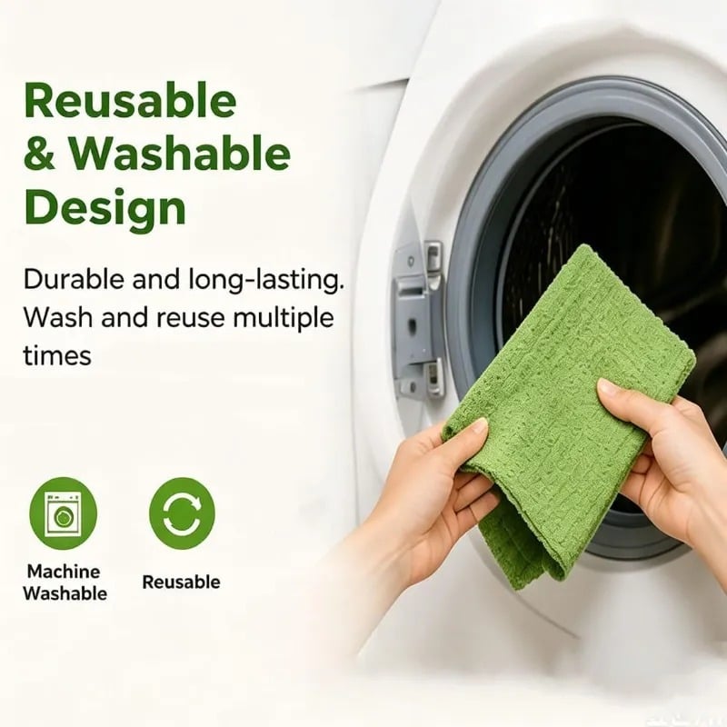 ⏳ Last Day 50% OFF - 🧽 20PCS Reusable Tearable Antibacterial Cleaning Cloths