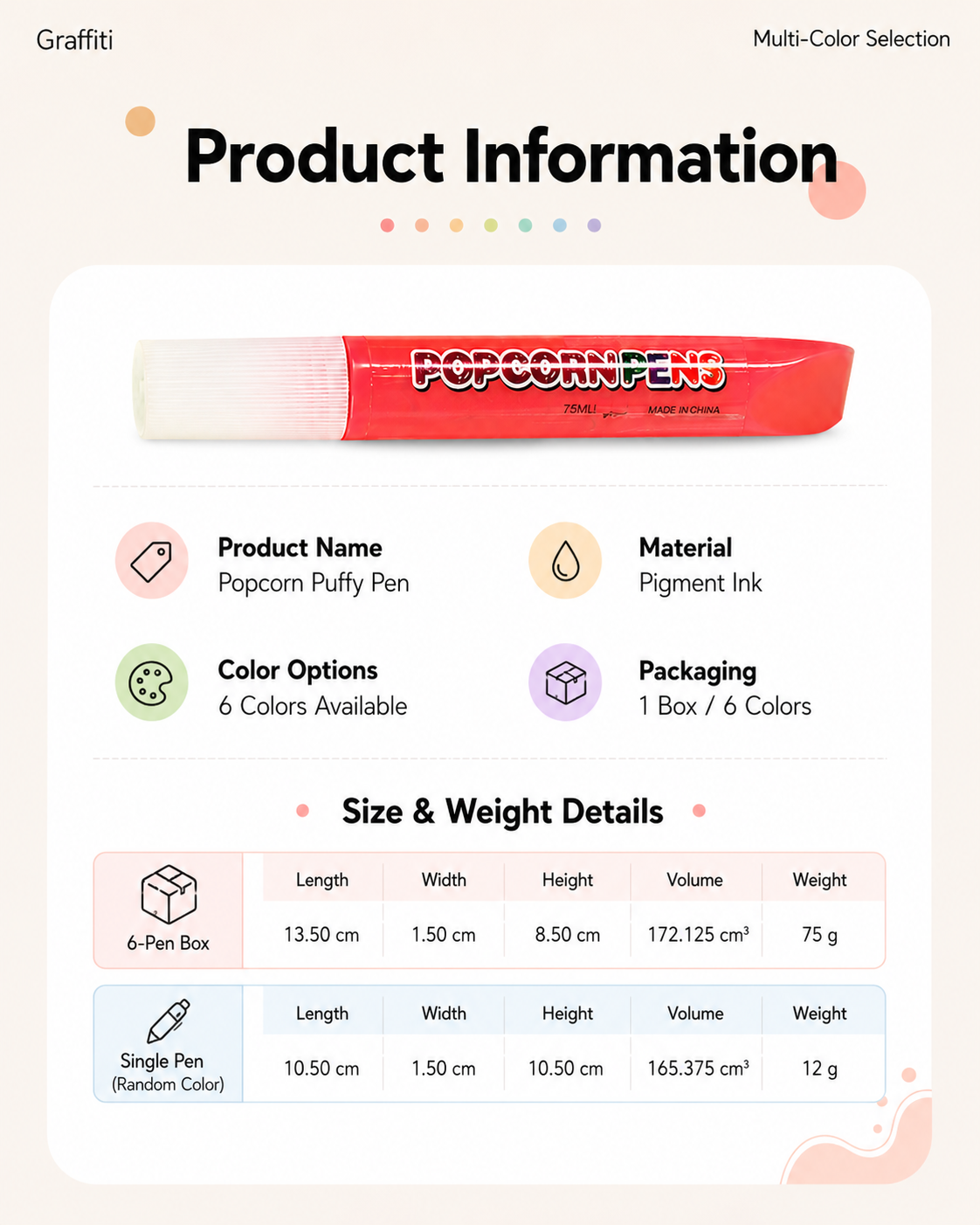 🎨Healrize® Magical Puffy 3D Ink Markers | Heat-Activated Popcorn Pens for Kids DIY Crafts, Raised Bubble Art, Cards, Scrapbooks & Multi-Surface Decorating🎁1
