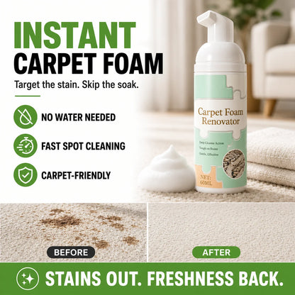 🔥 TODAY’S SPECIAL OFFER |✨Healrize® Fast-Acting Waterless Carpet Foam Stain Remover – Deep Clean in Minutes🚚