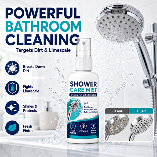 🚚✨Fast-Acting Shower Limescale Remover Spray – Dissolves stubborn mineral deposits & hard water stains. Restores water flow & shine – just spray & wipe! 🚿🧼